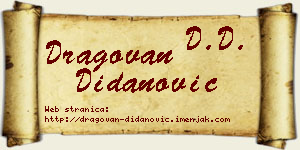 Dragovan Didanović vizit kartica